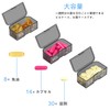 TOMSKYE Portable Pill Case, Large Capacity, 1 Week, 2 Times