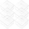 CHILDWEET 6pcs Transparent Drawer Organizers Storage Bins for Sundries Stationery