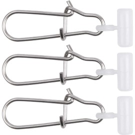 Fishing Line Sinker Slides Catfishing, 10/60pcs Heavy Duty Sinker Weight Connectors with Duo-Lock Snap for Saltwater Surf Fishing and Catfishing Sliding Rigs