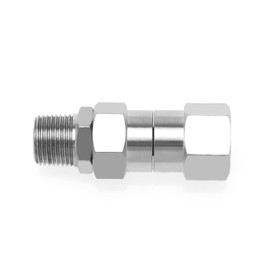 The Lord of the Tools 3/8 inch NPT-M Thread Pressure Washer Swivel Metal Pressure Washer Hose Swivel Fitting Stainless Steel Pressure Washer Swivel Fitting for Eliminates Hose Kinks