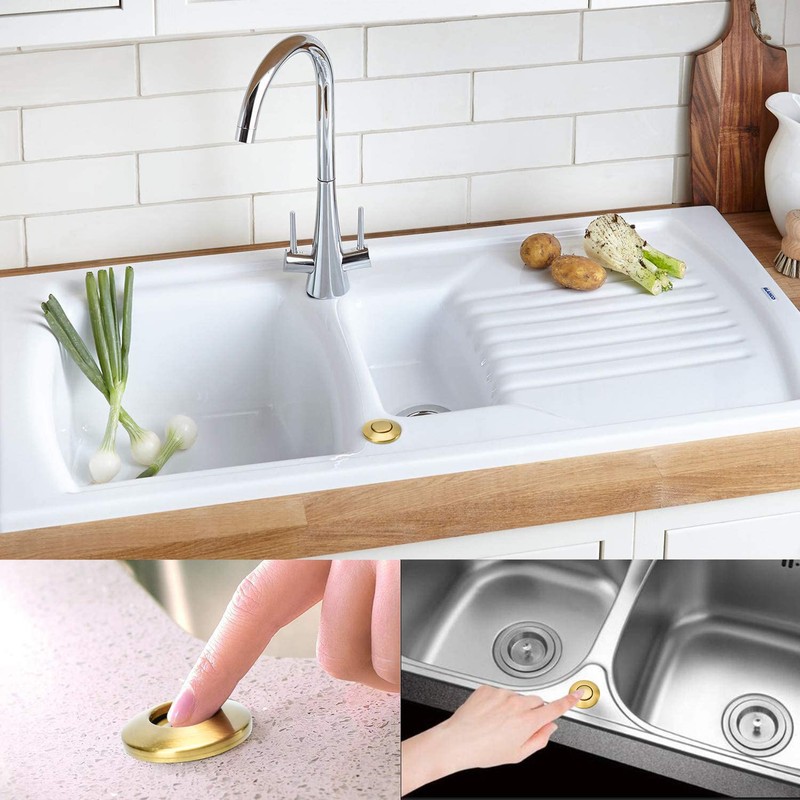 Garbage Disposal Air Switch Kit Single Outlet Sink Top Waste