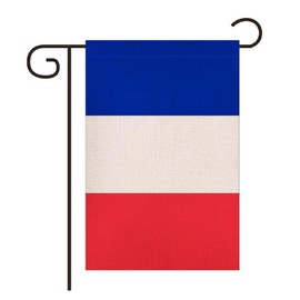 France French Garden Flag,Garden Decoration Flag,Indoor and Outdoor Flags,Celebration Parade Flags,Anniversary Celebration, Country Day, Linen Fabric,Double-Sided.
