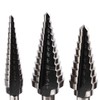 5Pcs Step Drill Bit Set Alloy Steel High Accuracy Multifunctional