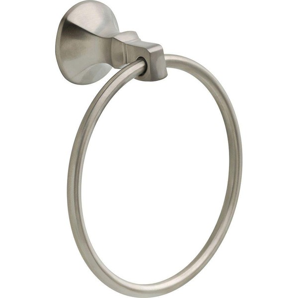 Delta Faucet 76446-SS Ashlyn Wall Mounted Towel Ring in Brilliance Stainless Steel, Bath Accessories