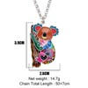 BONSNY Enamel Alloy Australian Koala Bear Necklace Pendant Jewelry For