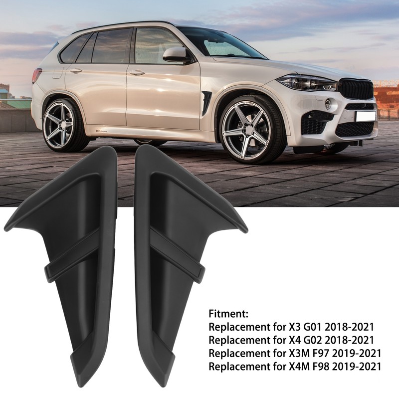 2pc Body Side Air Vent Outlet Cover Wing Side Air
