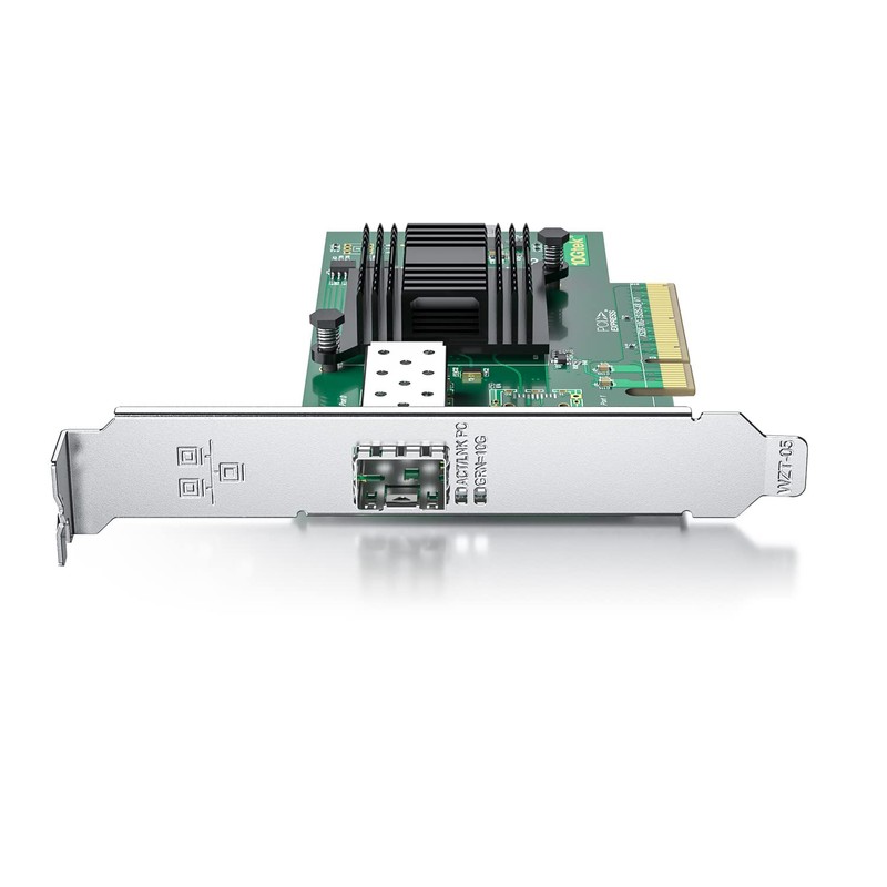 10Gtek 10G PCI-E NIC Network Card, Intel X520-DA1/X520-SR1 Compatible, Single
