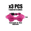 FDGGT Pack of 3 Bow Collar, Adjustable Pet Collar, Cute