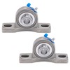 XIKE 2 Pcs SUCP202-10 Bore 5/8" All Stainless Steel Pillow