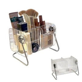 Half Club/Nail Art Transparent Acrylic Rotary Brush Holder Beauty Dental / 하프클럽/네일아트 투명 아크릴 회전형 브러쉬 홀더 뷰티거치대