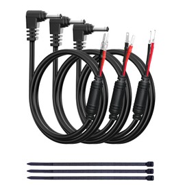 Radar Detector Hardwire Power Cord, Rearview Mirror Plug Cable, with Inline Fuse Holder,Suitable for Uniden Escort Beltronics Valentine One Cobra Whistler Radar Detector,3-Piece Set,17.7'' (DC3.5)