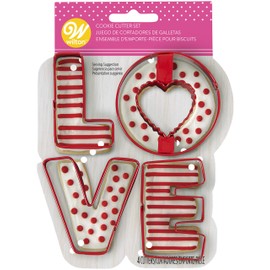 WILTON INDUSTRIES, INC Juego de cortadores de galletas Love, EE. UU.: talla única