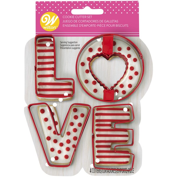WILTON INDUSTRIES, INC Juego de cortadores de galletas Love, EE.