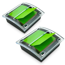 2 Pcs Pop Up Sticky Note Dispenser Acrylic Small Sticky Note Holder for 3 x 3 Inch Sticky Notes Office Home Classroom Desk Supplies