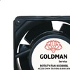 GOLDMAN SERVICE Axial High Temperature Insertable Fan Metal Universal 80