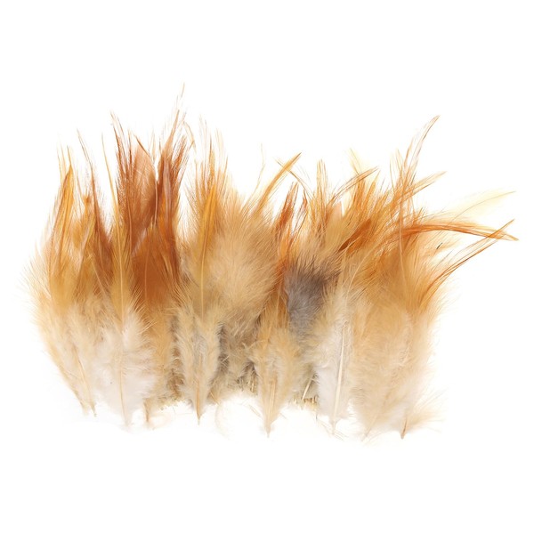 PATIKIL Saddle Hackle Rooster Feather 4-6", 100 Pcs Rooster Feathers