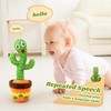 YMLTP Talking and Dancing Cactus Toy, Mimics Sounds, Plays English