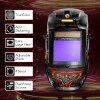 TRQWH Auto Darkening Welding Helmet with LED & Helmet Bib