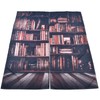 Living Room Curtains 3D Bookcase Printed Shading Curtains Bedroom Drapes