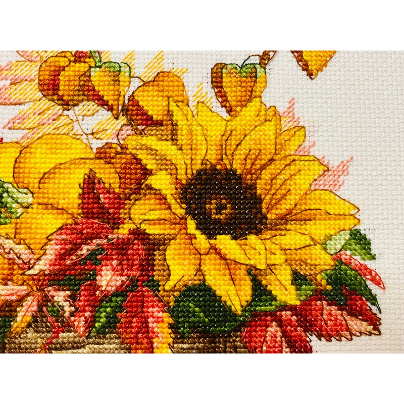 Riolis Cross Stitch Kit Hello Autumn Counted Pattern 25 x