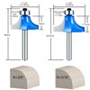 1/4 Inch Shank Roundover Router Bit Set, Corner Rounding Edge-Forming