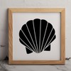 MAGJUCHE Sea Shell Stencil 6 Inches, Reusable Mermaid Seashell Stencil