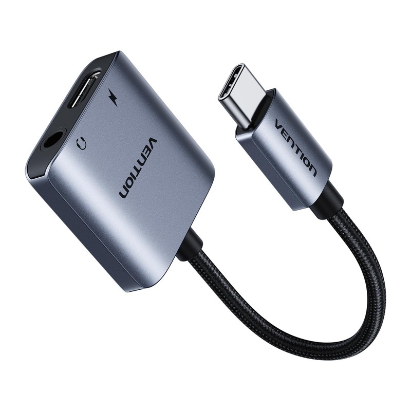 VENTION USB-C to 3.5mm Audio Adapter with PD 60W Fast