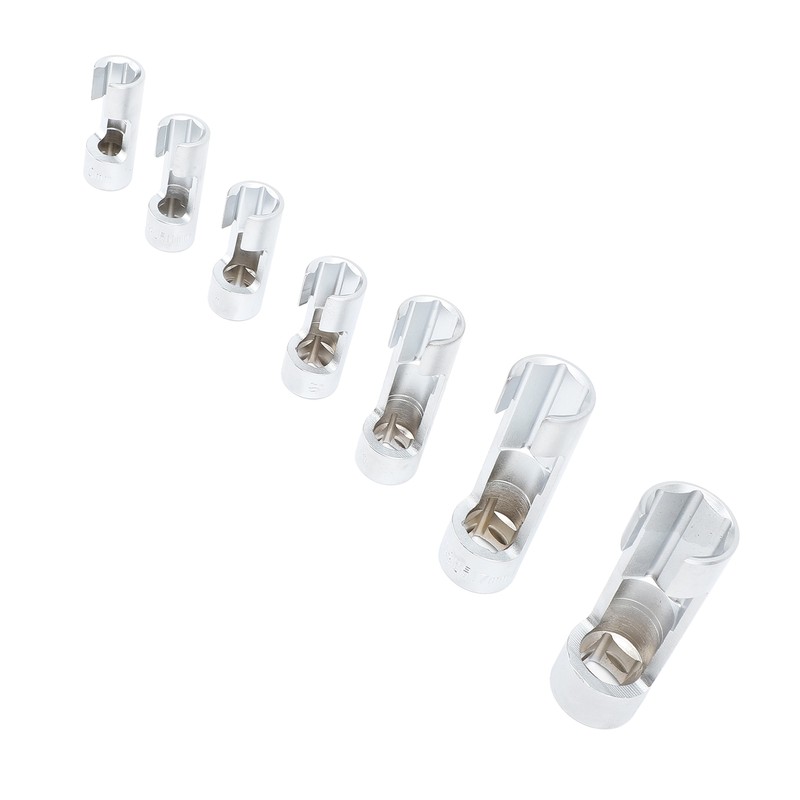 7 Pcs Oxygen Sensor Removal Socket Tool Chromium Alloy Oil