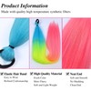 Blue Yellow Pink Braiding Hair Extension for Braids Synthetic Braid