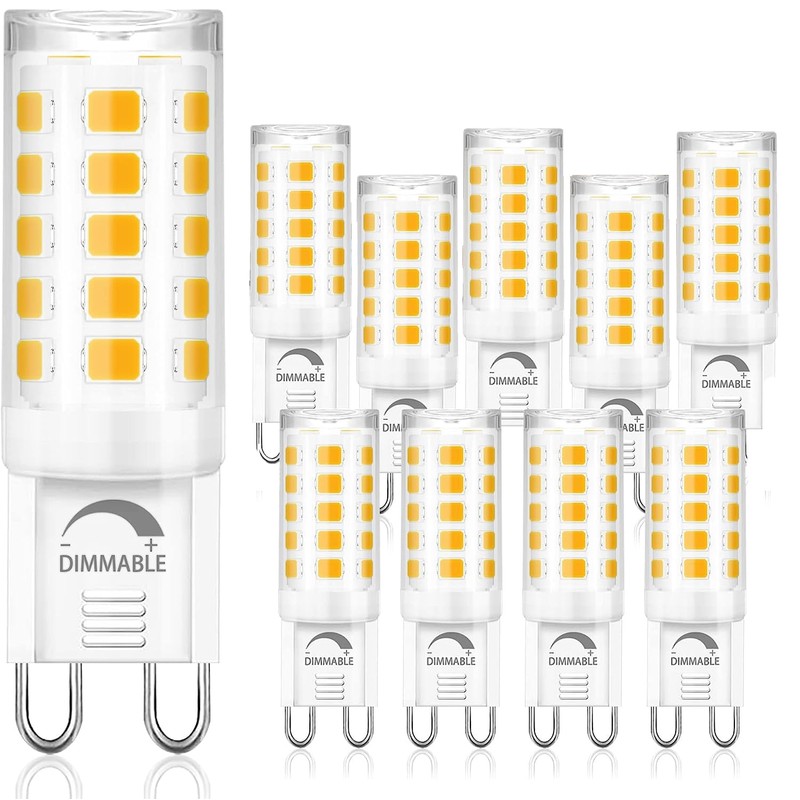 winshine 10 Pack Dimmable G9 LED Light Bulb 3000K Warm