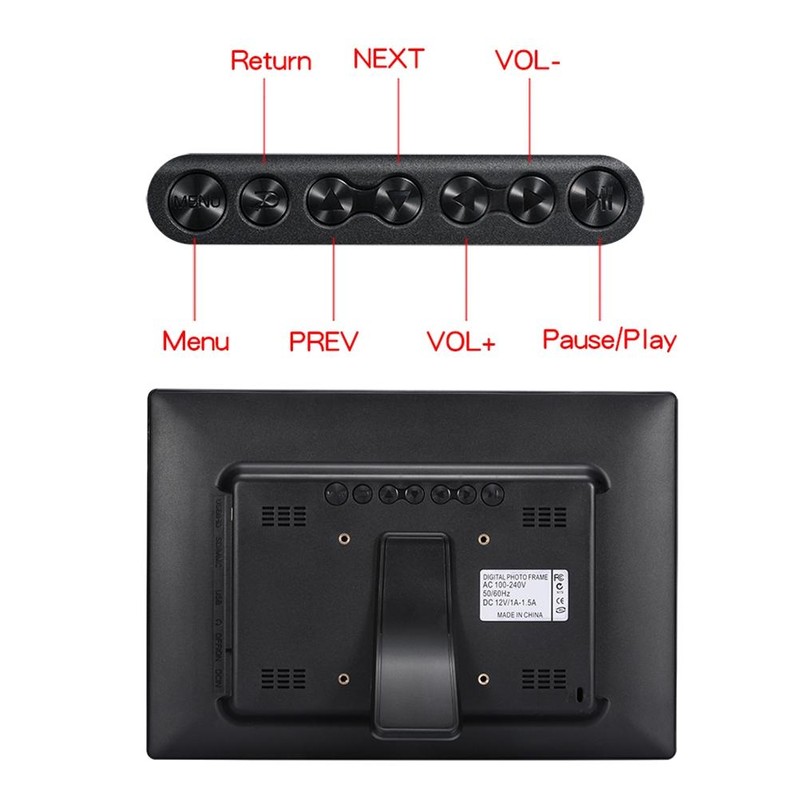 12 Inch Digital Photo Frame Electronic Smart Picture Video Player