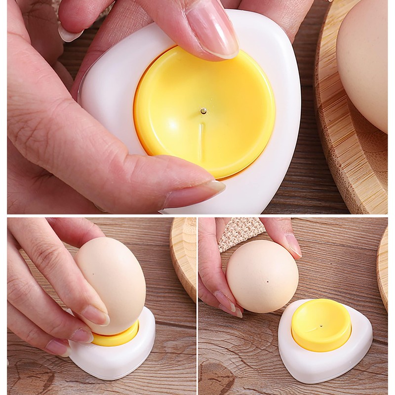 ieron Egg Opener Tool Hole Puncher, Semi-Automatic Kitchen Bar Cooking