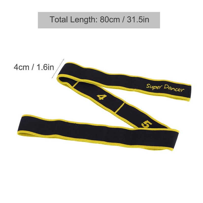 Yoga Stretch Strap with 8 Bows Exercise Band for Stretching,