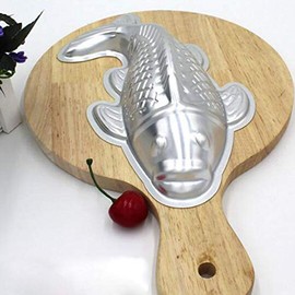 Molde para tartas en forma de pez, brócoli, torta de arroz, molde, aleación de aluminio 3D, 7 inches