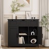 GDFStudio Multifunctional Storage Cabinet with 3 Drawers & 2 Doors,