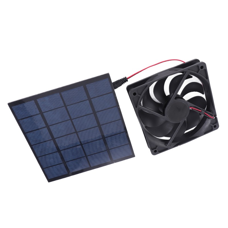 5W Solar Panel Fan Eco Friendly Low Noise Compact Portable