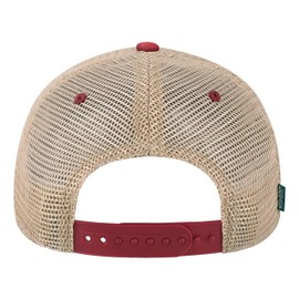 Joe's USA - Old Favorite Trucker Cap-OS-Cardinal/Khaki