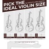 Vangoa Violin 4/4 Full Size Set Fiddle, Handcrafted Starter Acoustic