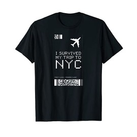 I Survived My Trip To NYC New York I Love NY Brooklyn Travel T-Shirt
