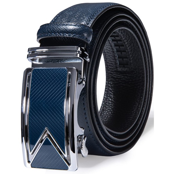 Barry. Wang - Correa de hebilla de carraca para hombre,