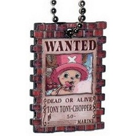 One Piece Wanted Portrait Chopper Charm Keychain