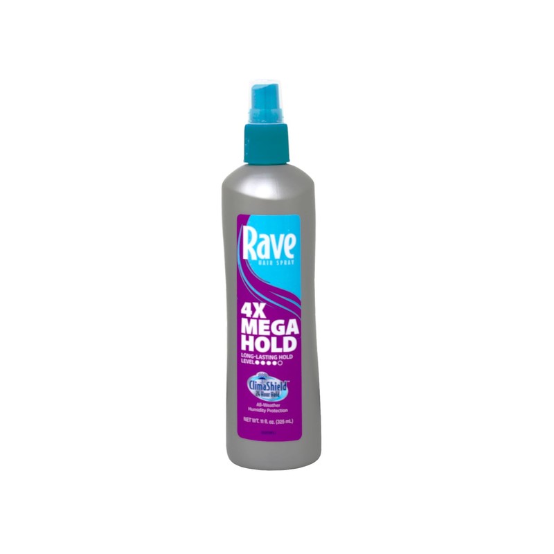 Rave 4X Mega Hairspray with Clima Shield 11 oz (Pack