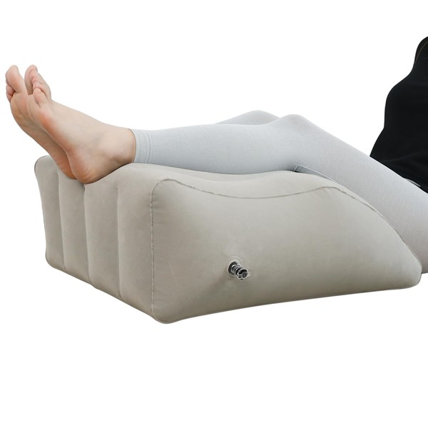 Bloomoja Inflatable Leg Elevating Pillow, Leg Wedge Pillow for Swelling,