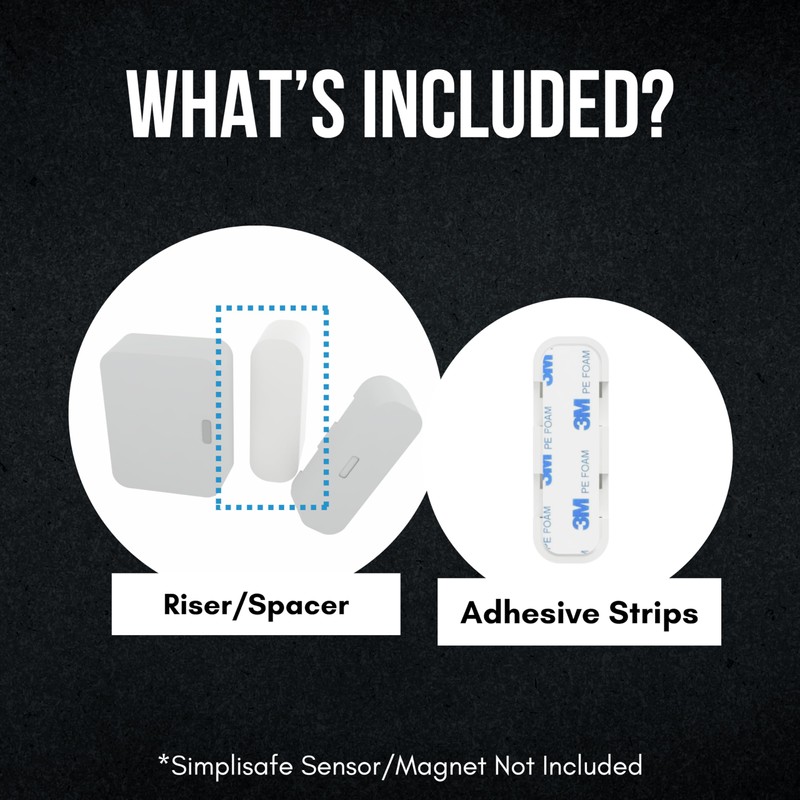 Simplisafe Entry Sensor Magnet Risers | Contact Sensor Spacers with