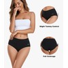 coskefy Cotton Underwear for Women High Waisted Breathable Seamless Panties
