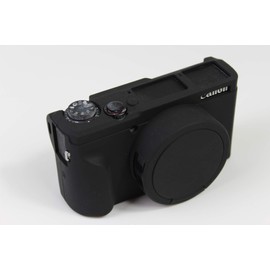 G5 X Mark II Case, BolinUS Fullbody Ultra-Thin Lightweight Rubber Soft Silicone Housing Case Bag Cover for Canon PowerShot G5 X Mark II (Black)