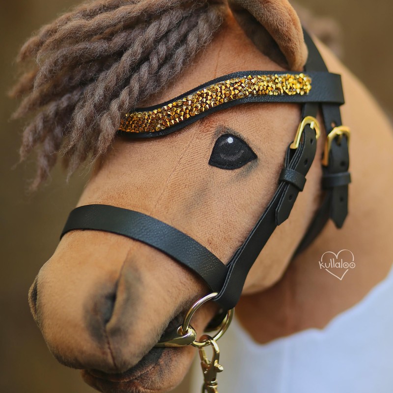 Hobby Horse Bridle Set ◆Gold Edition◆: DIY Material Set with