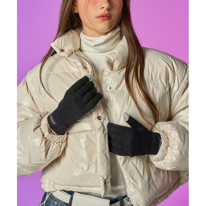 Colit Collet Real Knit Color Block Smart Touch Thick Winter