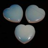 Side Drilled Opalite Hearts - 40mm - Single Crystal Heart