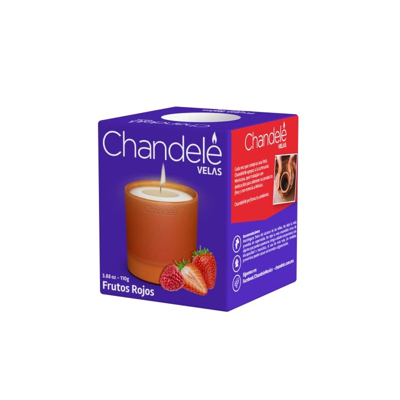 Chandelé Vela Aroma Frutos Rojos